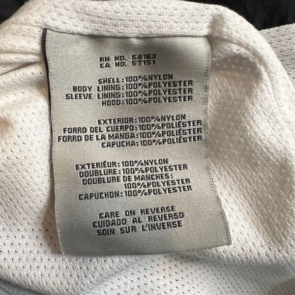 Levi's Strauss & Co Jacket Mens Small Black White Windbreaker Spellout LM9MN221 - Picture 9 of 12